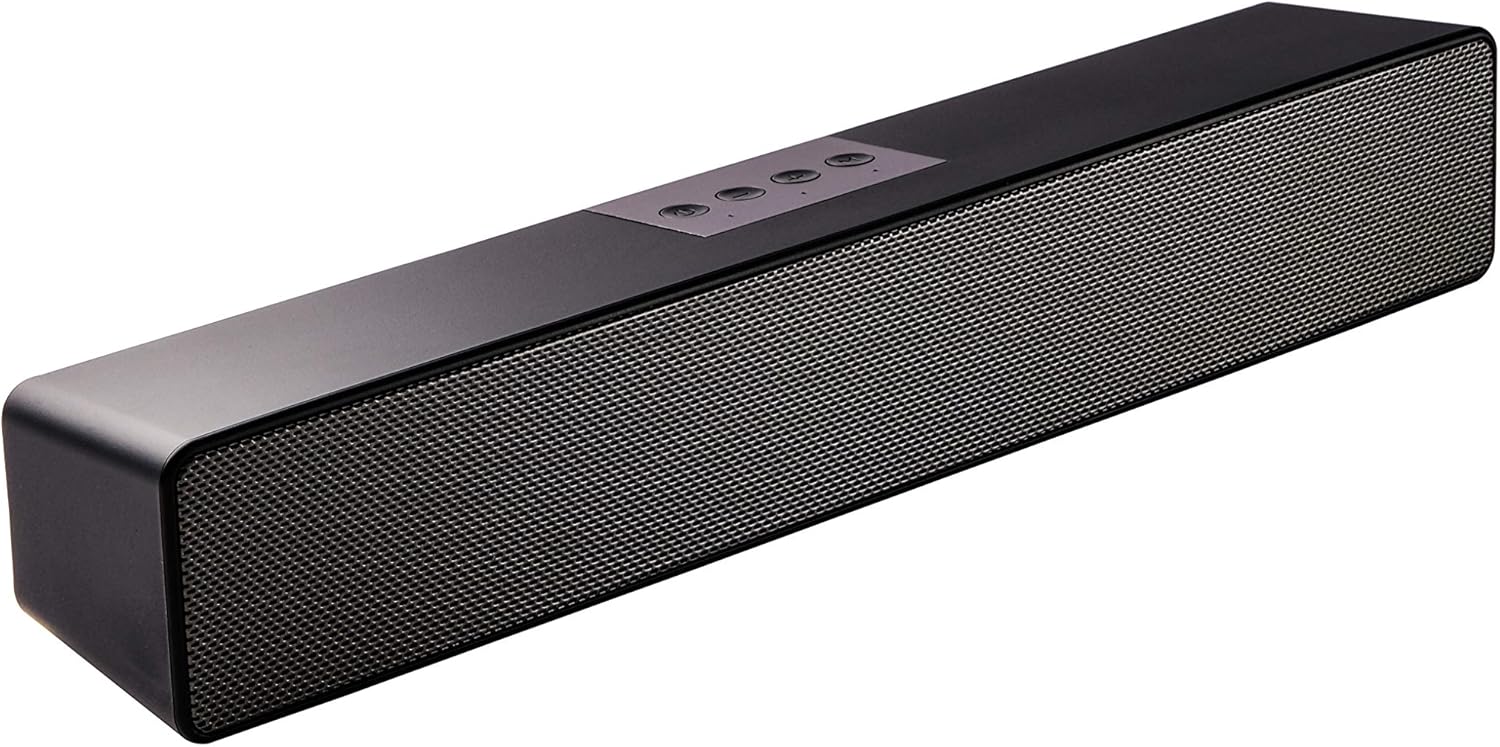 Sineaudio Soundbar-Lautsprecher, Bluetooth PC-Soundbar mit, Stereo-Audio-Soundbars für Computer ...